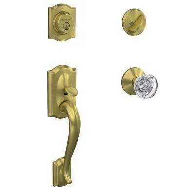 Soho 2-Point Lock Single Cylinder Satin Chrome Left-Handed Door Handleset with Soho Door Lever