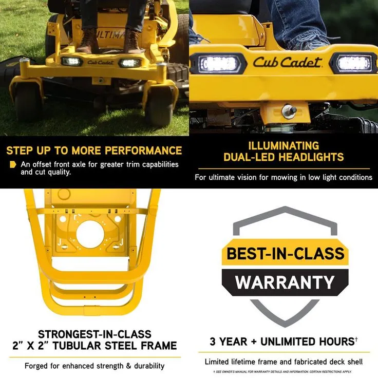 Cub Cadet Ultima ZT1 42 in. 22 HP Kohler KT7000 Series V-Twin Gas Engine Zero Turn Mower with Lap Bar Control, photo 2 of 10