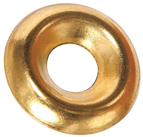 Brass-Plated Brass .138 in Finish Washer, 100-Pack