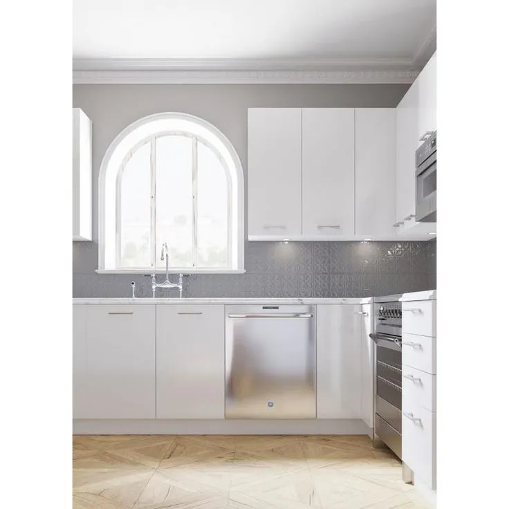 Cambridge 12-in W x 42-in H x 12-in D Glossy White Engineered Wood Door Wall Stock Cabinet, photo 9 of 9