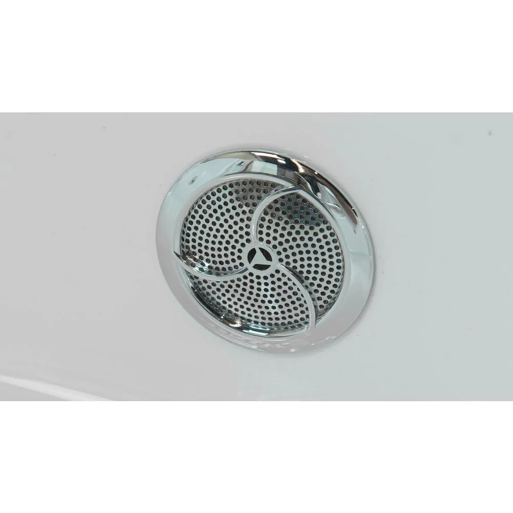 Ella Laydown 72 in. Walk-In Whirlpool Bathtub, White, LH Hinged Middle Glass Door with Screen, 5-Piece Fast-Fill Faucet, Left-Hand Drain, photo 11 of 17