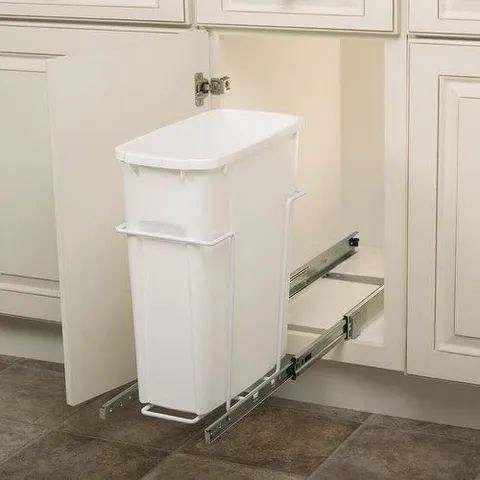 20-Quart Plastic Pull Out Trash Can