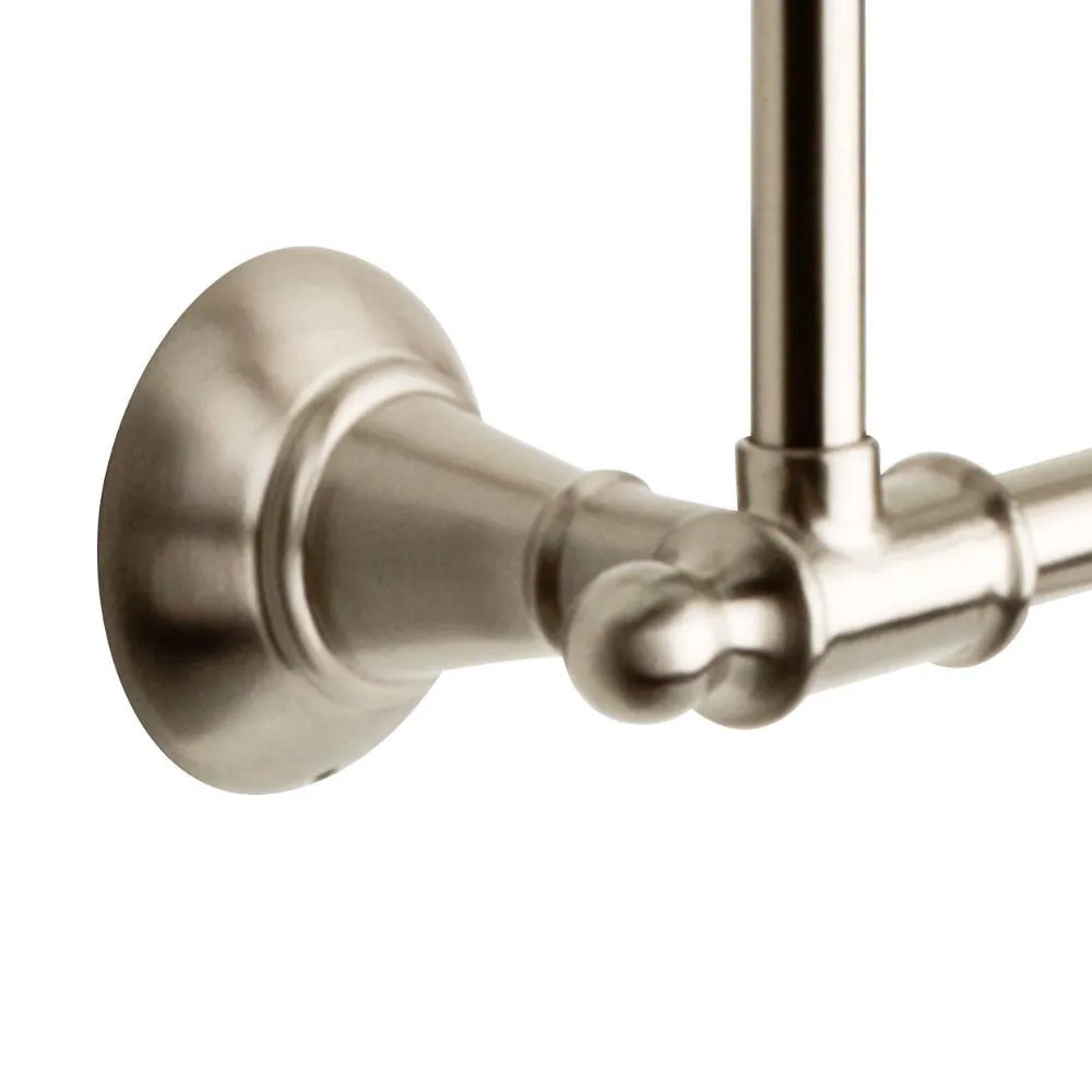 Delta 24 in. W Towel Shelf with 3-Towel Hooks in Brushed Nickel, photo 3 of 9