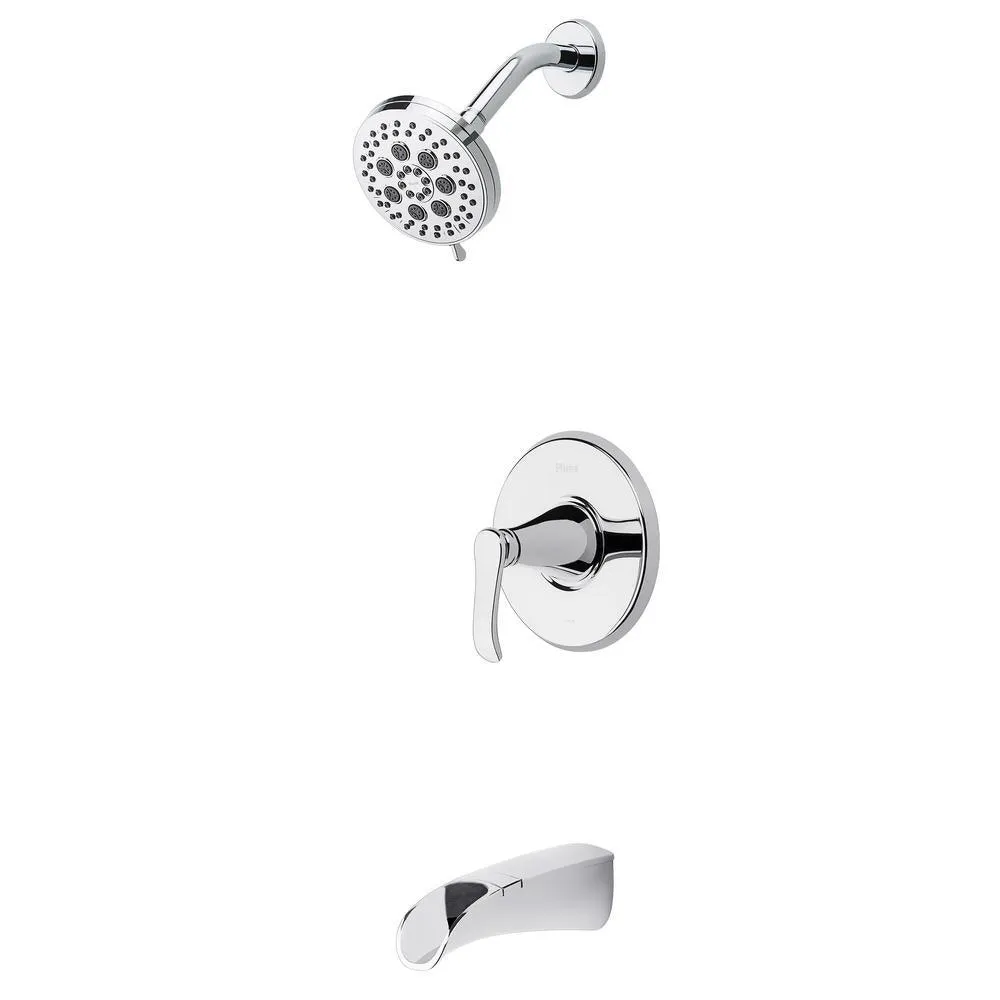 Jaida Single-Handle 4-Spray Tub and Shower Faucet w/ Restore Technology in Spot Defense Brushed Nickel (Valve Included), photo 10 of 10