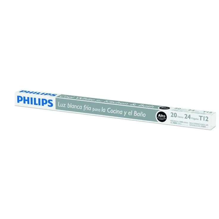 Philips 20-Watt 2 ft. Linear T12 Fluorescent Tube Light Bulb Cool White (4100K), photo 3 of 3
