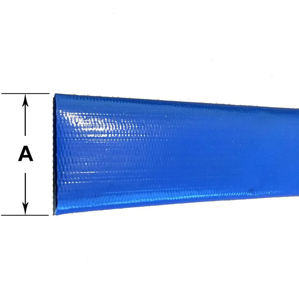 3 in. Dia x 300 ft. Blue 6 Bar Heavy-Duty Reinforced PVC Lay Flat Discharge and Backwash Hose, photo 4 of 5