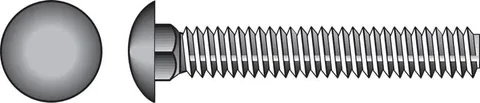 1/4 × 3-1/2 in Galvanized Carriage Bolts (100-Pack)