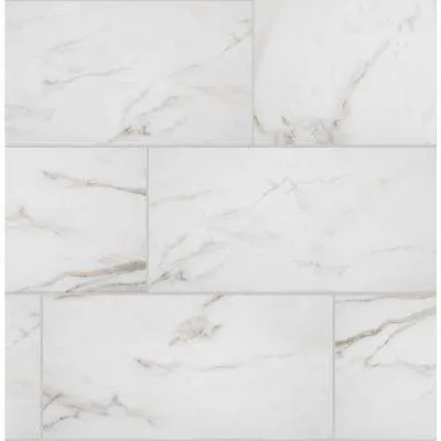 Michelangelo Calacatta Rectified Porcelain Floor and Wall Tile