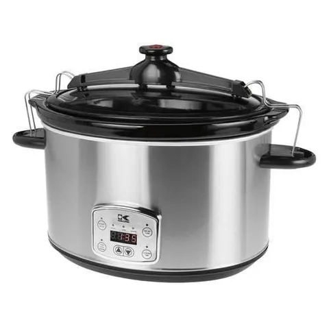 Slow Cooker 8-Quart Stainless steel Oval Slow Cooker