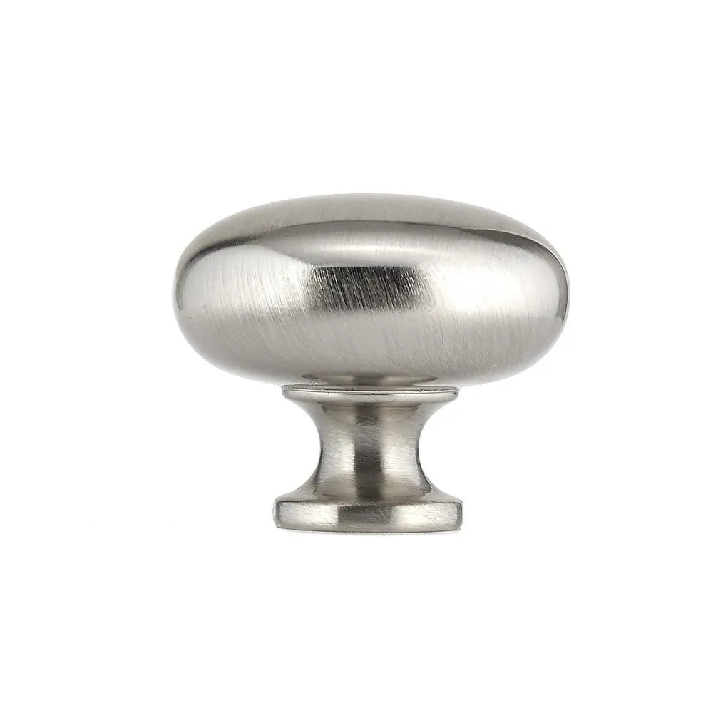1-1/4 in. (32 mm) Brushed Nickel Contemporary Metal Cabinet Knob, photo 4 of 8