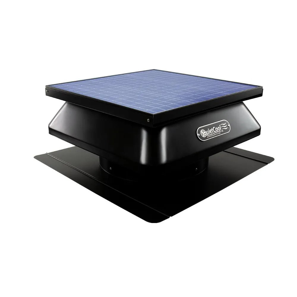 QuietCool 40-Watt Hybrid Solar/Electric Powered Roof Mount Attic Fan with Included Inverter, photo 4 of 10