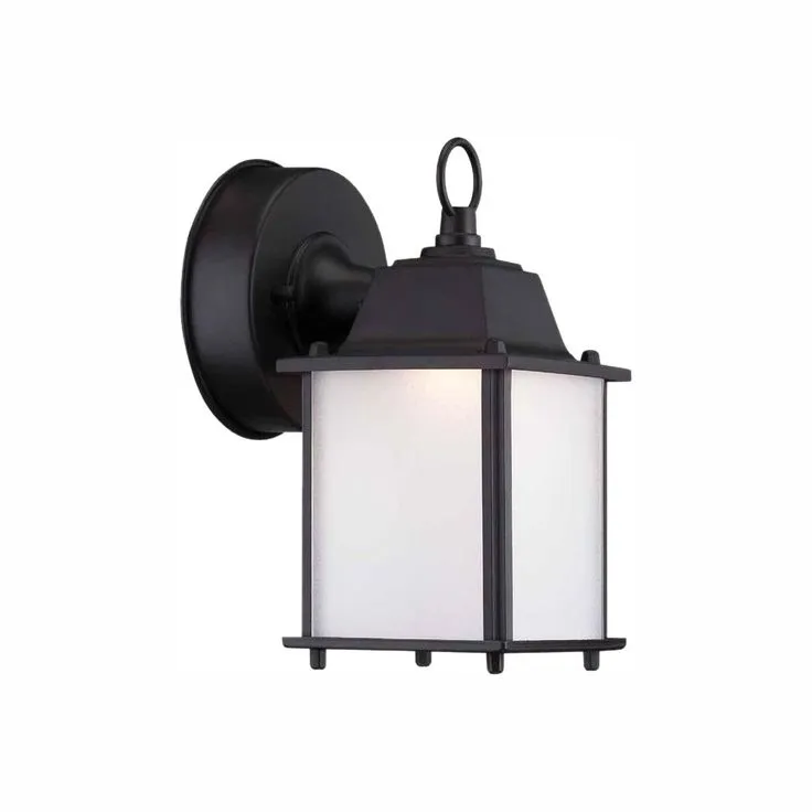 Black Integrated LED Outdoor Line Voltage Wall Sconce, photo 4 of 8
