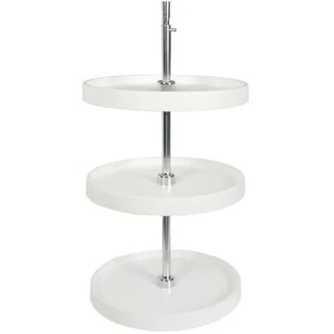 3-Tier Plastic Full Circle Cabinet Lazy Susan