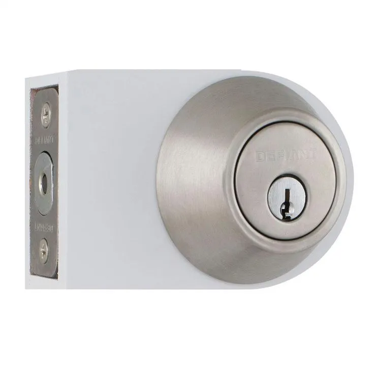 Defiant Single Cylinder Stainless Steel Deadbolt, photo 7 of 11