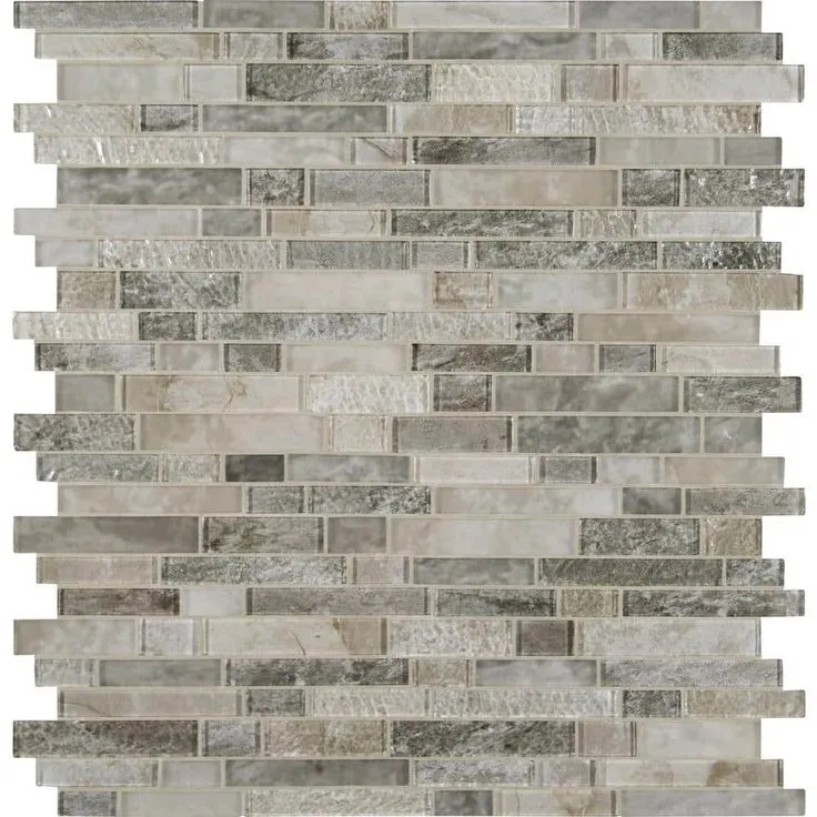 MSI Savoy Interlocking 12 in. x 12 in. x 8mm Glass Mesh-Mounted Mosaic Tile (10 sq. ft. / case), photo 5 of 8