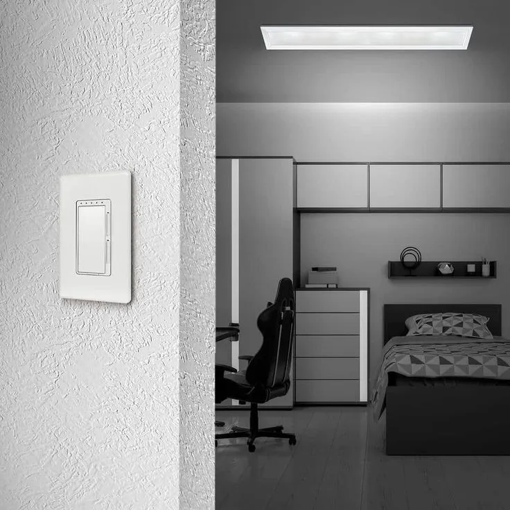 Commercial Electric 6 in. x 4 ft. 1900 Lumens Dimmable White Integrated LED Flat Panel Ceiling Flush Mount Fixture with Color Change 5CCT, photo 9 of 11
