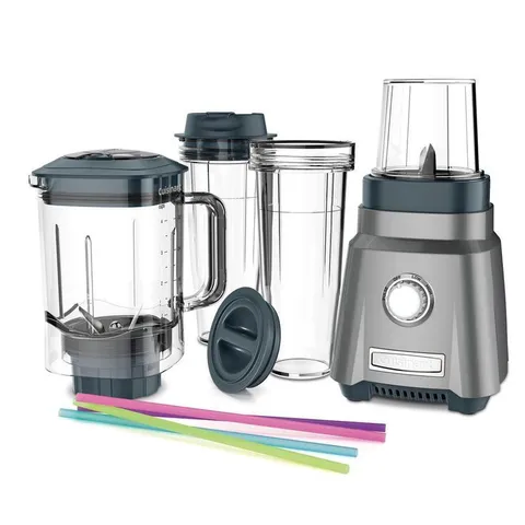 Hurricane 32 oz. 3-Speed Brushed Chrome Compact Juicing Blender