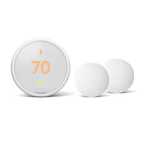 Nest 10-Day Digital Programmable Thermostat E with Nest Temperature Sensor