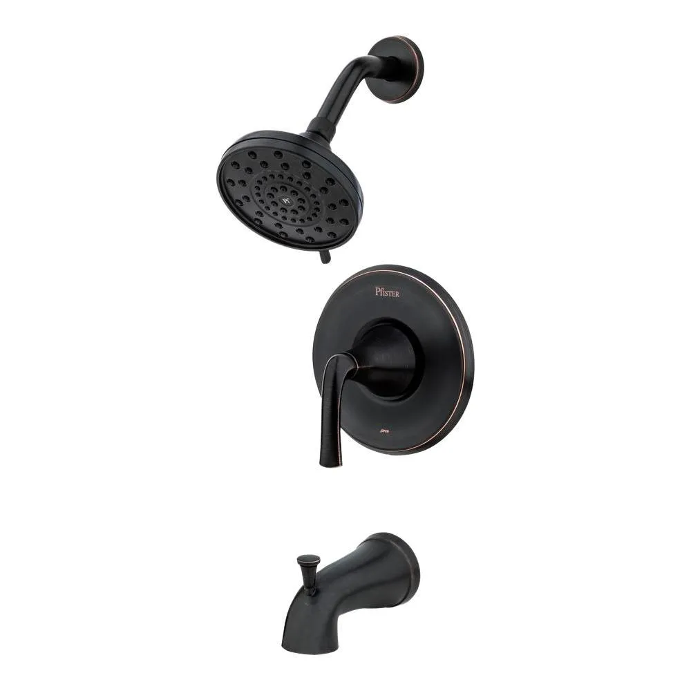 Pfister Ladera Single-Handle 3-Spray Tub and Shower Faucet in Spot Defense Brushed Nickel (Valve Included), photo 5 of 6