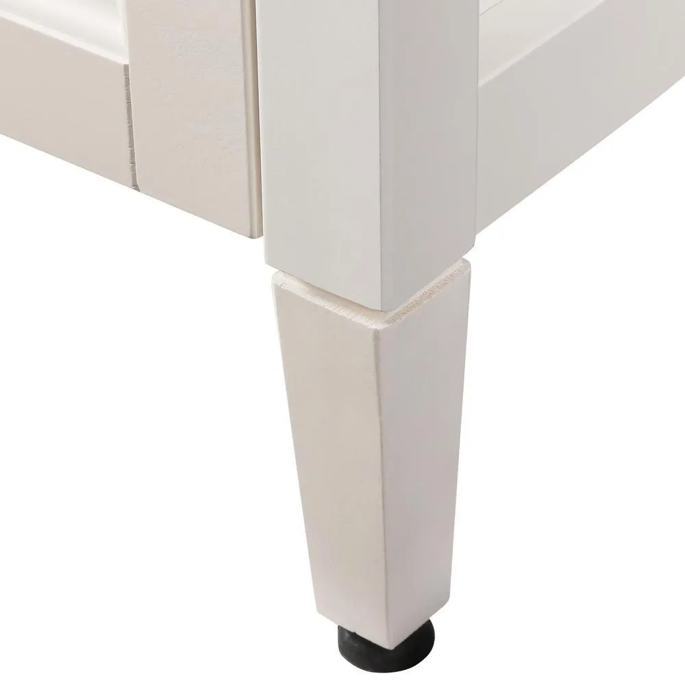 Claxby 48 in. W x 34 in H x 22 in. D Bath Vanity Cabinet Only in Cream, photo 8 of 34
