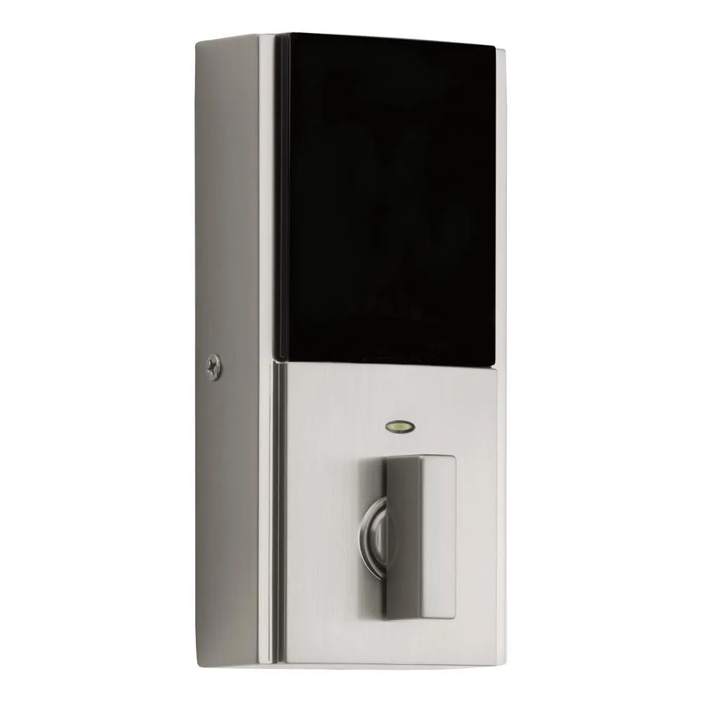 914 Signature 2nd Gen Contemporary Satin Nickel Deadbolt Featuring SmartKey and Home Connect Technology, photo 2 of 4