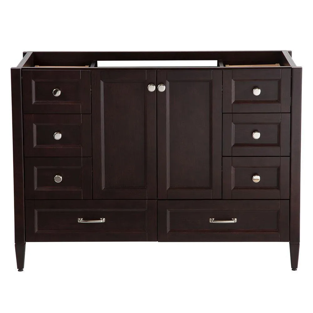 Claxby 48 in. W x 34 in H x 22 in. D Bath Vanity Cabinet Only in Cream, photo 26 of 34