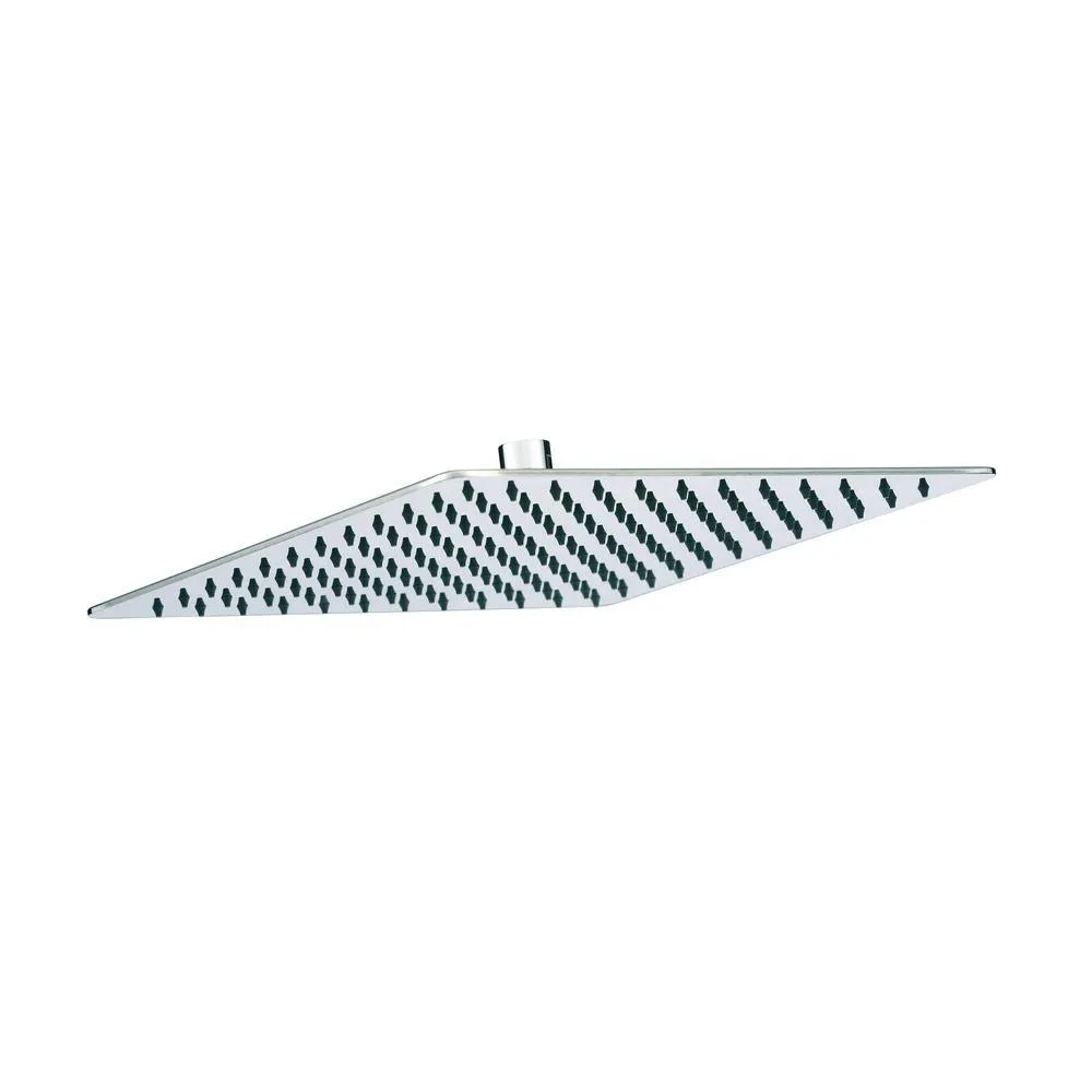 Modern 1-Spray 12 in. Single Ceiling Mount Fixed Shower Head in Brushed Nickel, photo 5 of 5