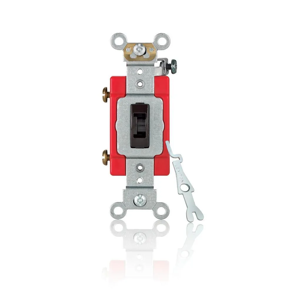 20 Amp Industrial Grade Heavy Duty Single Pole Locking Toggle Switch, Gray, photo 6 of 6