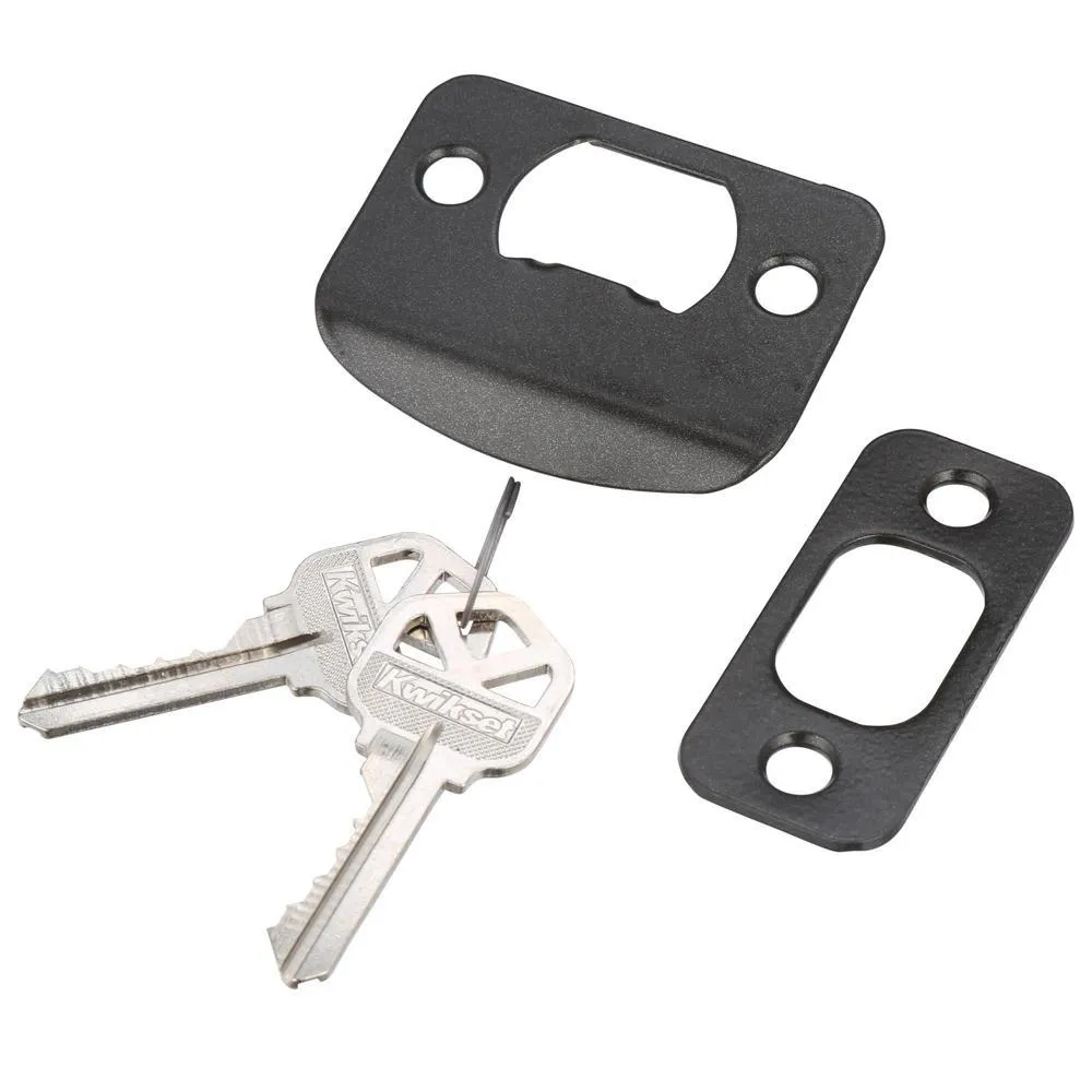 Kwikset Cove Venetian Bronze Exterior Entry Door Knob and Single Cylinder Deadbolt Combo Pack, photo 2 of 7