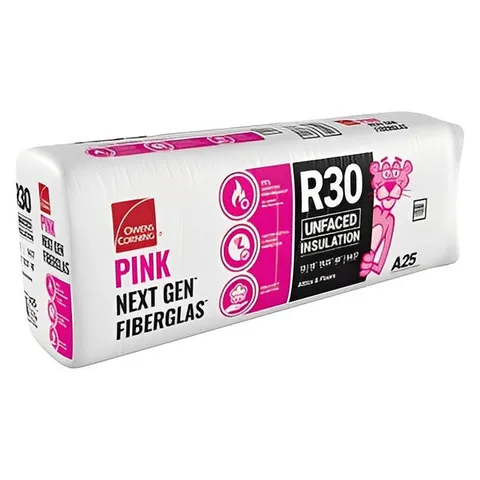 R-30 Unfaced Fiberglass Insulation Batts (All Sizes)