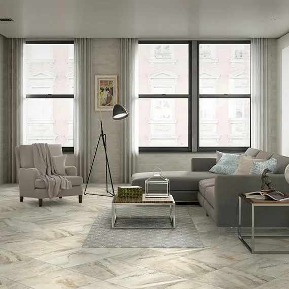 American Olean Danya Cove 18-in x 18-in Glazed Porcelain Stone-Look Floor and Wall Tile (8-Pack), photo 7 of 8