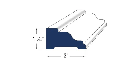 PVC AZM-287 Rake Moulding