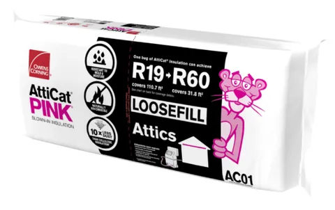 AttiCat Fiberglass Blow-In Insulation, 33 lb Bag
