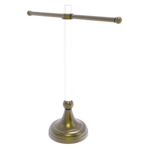 Pacific Grove Collection Free Standing Guest Towel Stand with Dotted Accents in Matte Black