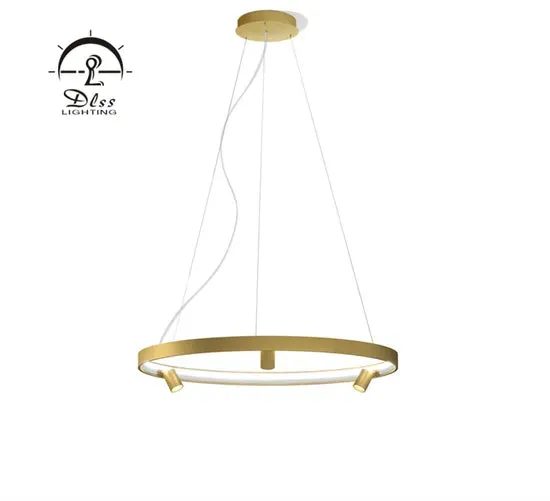 DLSS Lighting Co., Ltd. Aluminum Black Modern Hanging LED Chandelier Pendant Light, photo 3 of 6