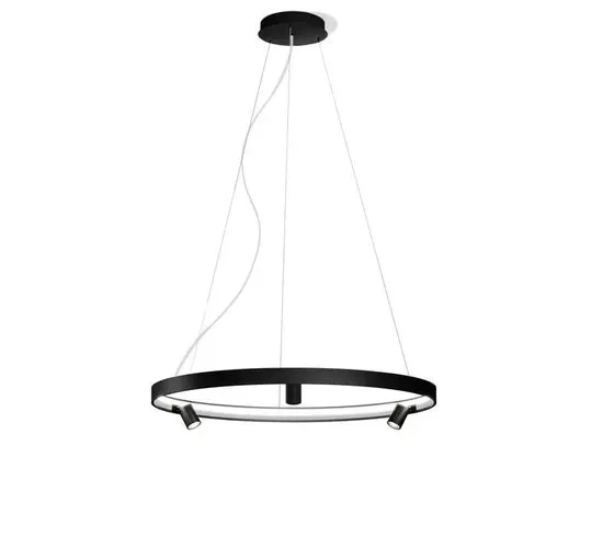 DLSS Lighting Co., Ltd. Aluminum Black Modern Hanging LED Chandelier Pendant Light, photo 6 of 6