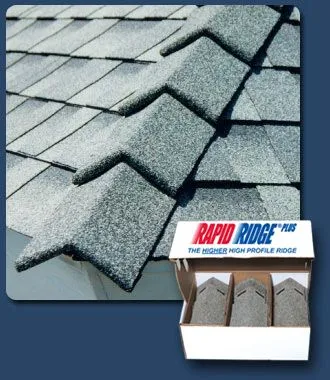 Rapid Ridge Plus 8 in. and 10 in. SBS Hip & Ridge Shingles