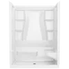 Delta Classic 500 60 in. W x 61.25 in. H x 32 in. D 3-Piece Direct-to-Stud Alcove Tub Surround in High Gloss White, photo 2 of 5