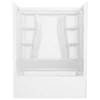 Delta Classic 500 60 in. W x 61.25 in. H x 32 in. D 3-Piece Direct-to-Stud Alcove Tub Surround in High Gloss White, photo 4 of 5