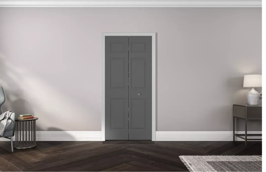 Masonite Traditional 24-in x 80-in 6-Panel Primed Molded Composite Bifold Door (Hardware Included), photo 6 of 6
