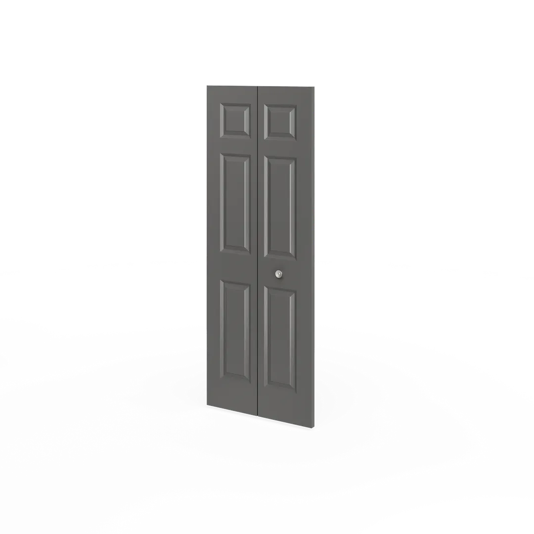 Masonite Traditional 24-in x 80-in 6-Panel Primed Molded Composite Bifold Door (Hardware Included), photo 5 of 6