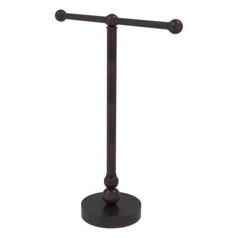 Vanity Top 2-Arm Guest Towel Holder – Polished Brass Finish