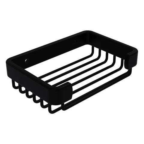 Rectangular Soap Basket in Unlacquered Brass