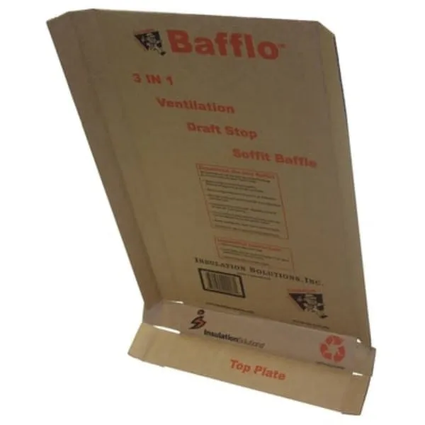 BAFFLO 3 in 1 Cardboard Ventilation Draft Stop Soffit Baffle - All Sizes, photo 2 of 2