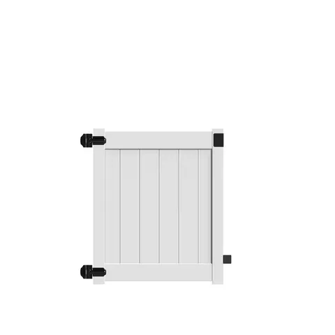 Bryce and Washington Series 4 ft wide · 4 ft high White Vinyl Walk Fence Gate Kit