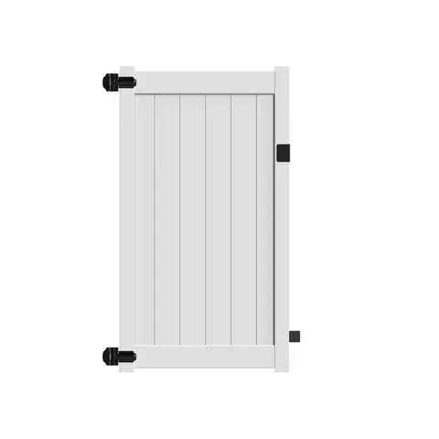 Bryce and Washington Series 4 ft wide · 6 ft high White Vinyl Un-Assembled Fence Gate
