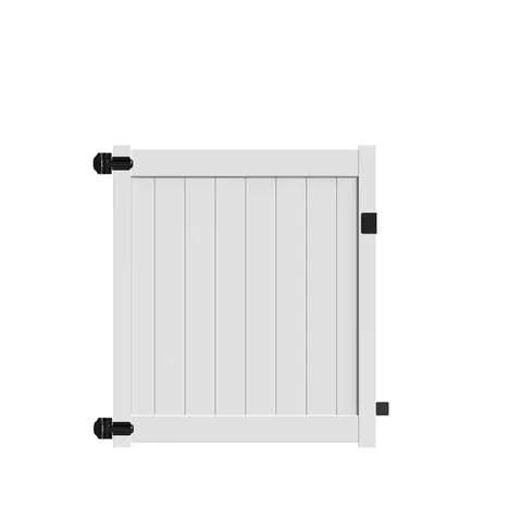 Bryce and Washington Series 5 ft wide · 5 ft high White Vinyl Drive Fence Gate Kit