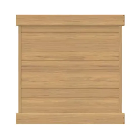 Horizontal 6 ft high · 6 ft wide Cypress Vinyl Privacy Fence Panel