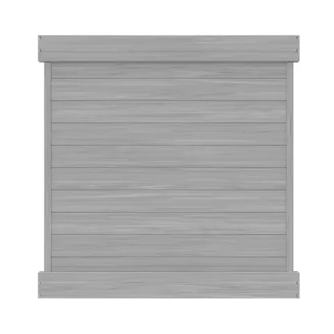 Horizontal 6 ft high · 6 ft wide Driftwood Vinyl Privacy Fence Panel