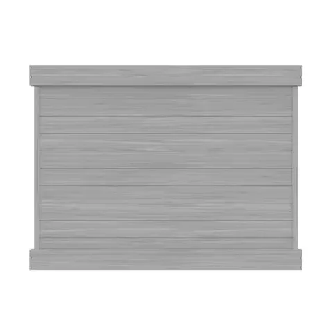 Horizontal 6 ft high · 8 ft wide Driftwood Vinyl Privacy Fence Panel